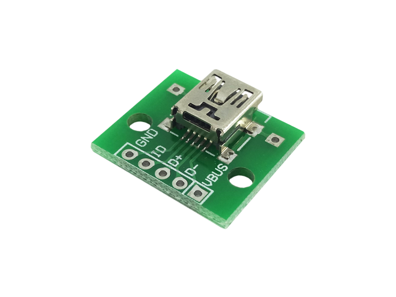 Mini USB-(Mini-A) Female PCB Board - Image 2